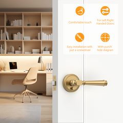 ZR12-054A Modern Heritage Champagne Bronze Door Levers | Beaded Privacy Lever (Privacy, Passage, Dummy)