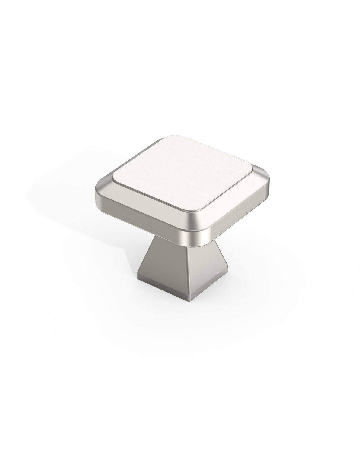DESIGN1005 Sleek Modern Matte Black Cabinet Knobs | Beveled Edge Square Drawer Pulls