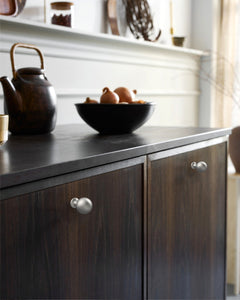 DESIGN3307 Modern Ball Knobs - Heavy-Duty Dresser & Cabinet Hardware | 0.86inch, Champagne Bronze