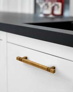 DESIGN3909 Modern Fluted Square Bar Cabinet Pulls