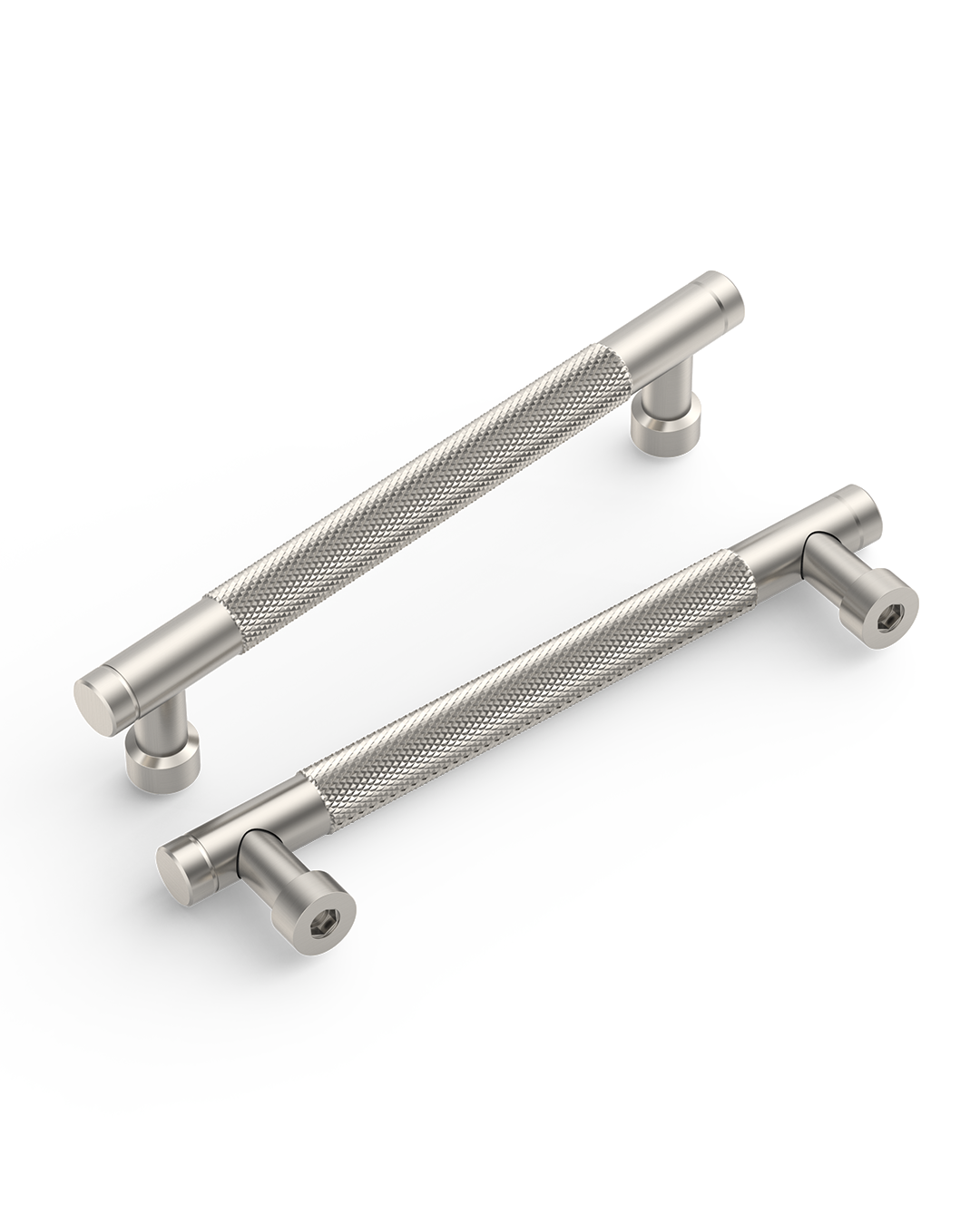 DESIGN4483 Champagne Bronze Knurled Cabinet Handles - Heavy-Duty Modern Drawer Pulls (5")