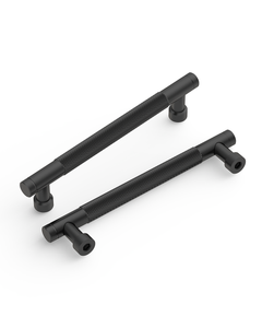 DESIGN4483 Champagne Bronze Knurled Cabinet Handles - Heavy-Duty Modern Drawer Pulls (5")
