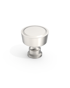 DESIGN4592 Stepped Knobs | Sage Green & White Shaker Cabinets (Champagne Bronze)