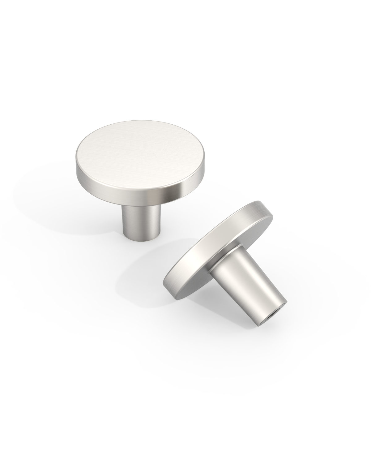 DESIGN1007 Warm Minimalist Flat Disc Cabinet Knobs