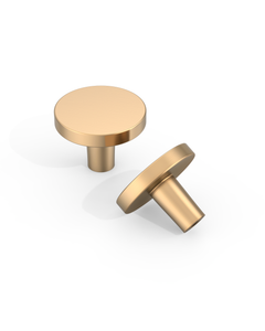 DESIGN1007 Warm Minimalist Flat Disc Cabinet Knobs