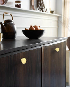 DESIGN1007 Warm Minimalist Flat Disc Cabinet Knobs