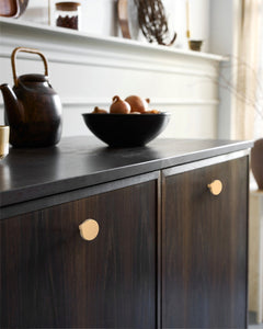 DESIGN1007 Warm Minimalist Flat Disc Cabinet Knobs