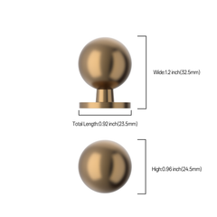 DESIGN1038 Classic Round Rose Ball Cabinet Knobs