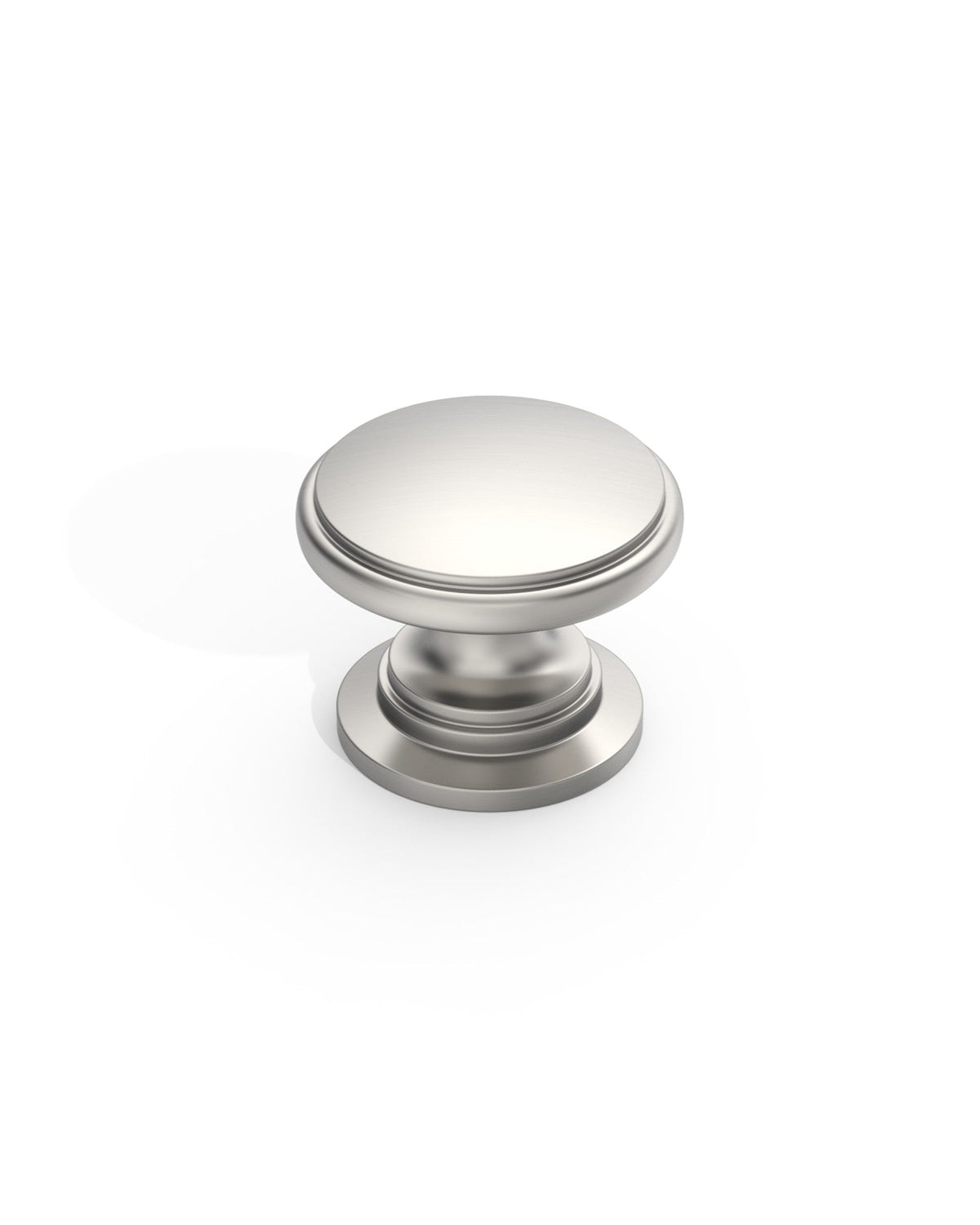 DESIGN1192 Brushed Gold Button Knobs for White & Navy Blue Cabinets | 1.18" Wide