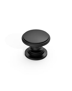 DESIGN1192 Brushed Gold Button Knobs for White & Navy Blue Cabinets | 1.18" Wide
