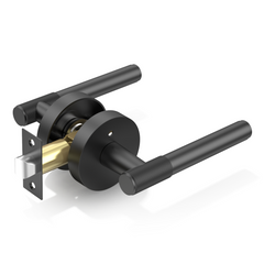 ZR02-123A Champagne Bronze Door Handle Knurled Lever Modern Style | Privacy, Passage, Dummy