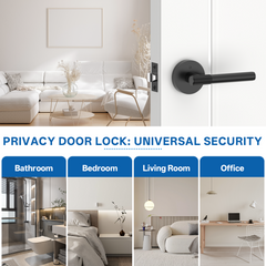 ZR02-123A Champagne Bronze Door Handle Knurled Lever Modern Style | Privacy, Passage, Dummy