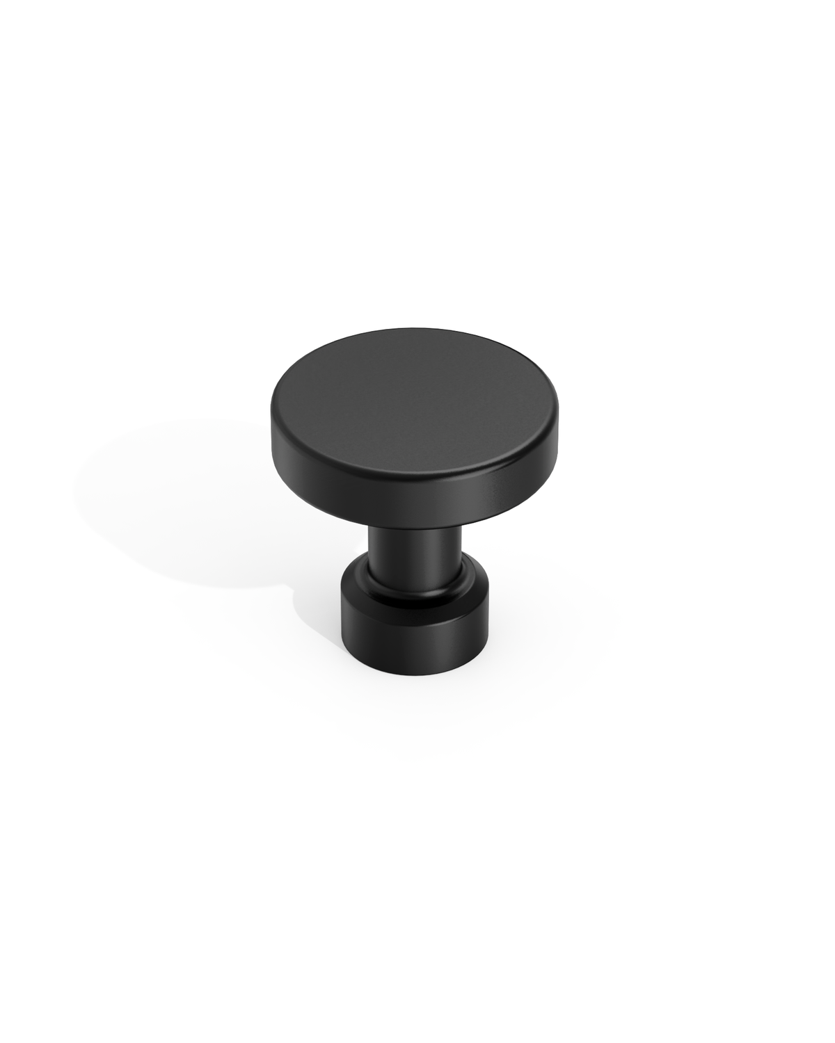 DESIGN1456 Solid Metal Modern Circular Knob for Kitchen & Bath | 1-1/6" , Brushed Brass