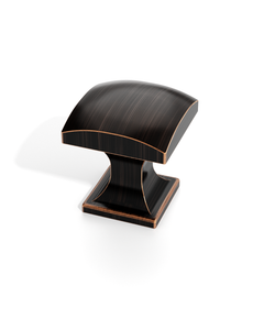 DESIGN1477 Brushed Satin Nickel Curved Top Cabinet Knobs - Heavy-Duty Dresser & Drawer Hardware
