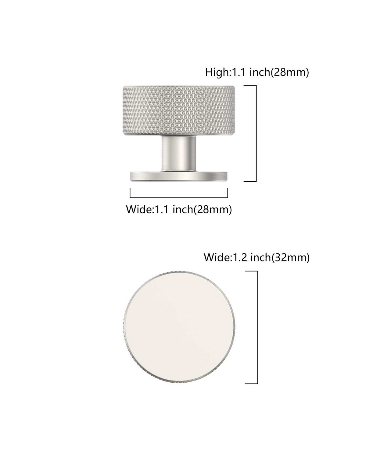DESIGN1503 Urban Diamond Textured Cabinet Knobs