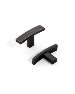 DESIGN1896 Transitional Streamlined T-Bar Cabinet Knobs