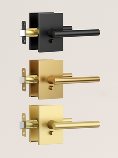 ZR08-097Z Matte Black Door Levers, Heavy-Duty Feel & Modern Minimalist | Privacy, Passage, Dummy