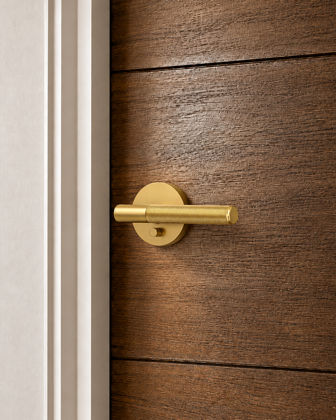 ZR02-124A Matte Black Door Handles | Modern Knurled Lever Door Locks (Privacy, Passage, Dummy)