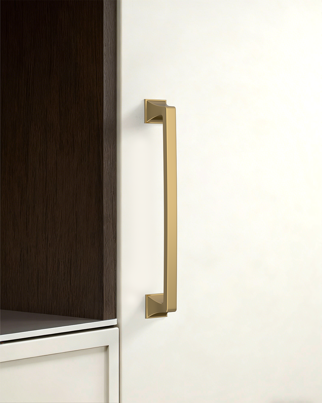 DESIGN2461 Matte Black Solid Metal Transitional Arch Pull for Kitchen & Bath | 3-3/4" Cabinet Handles