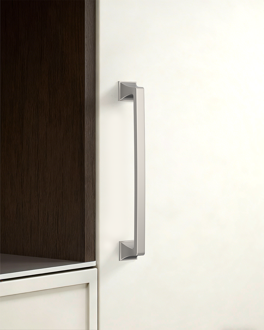 DESIGN2461 Matte Black Solid Metal Transitional Arch Pull for Kitchen & Bath | 3-3/4" Cabinet Handles