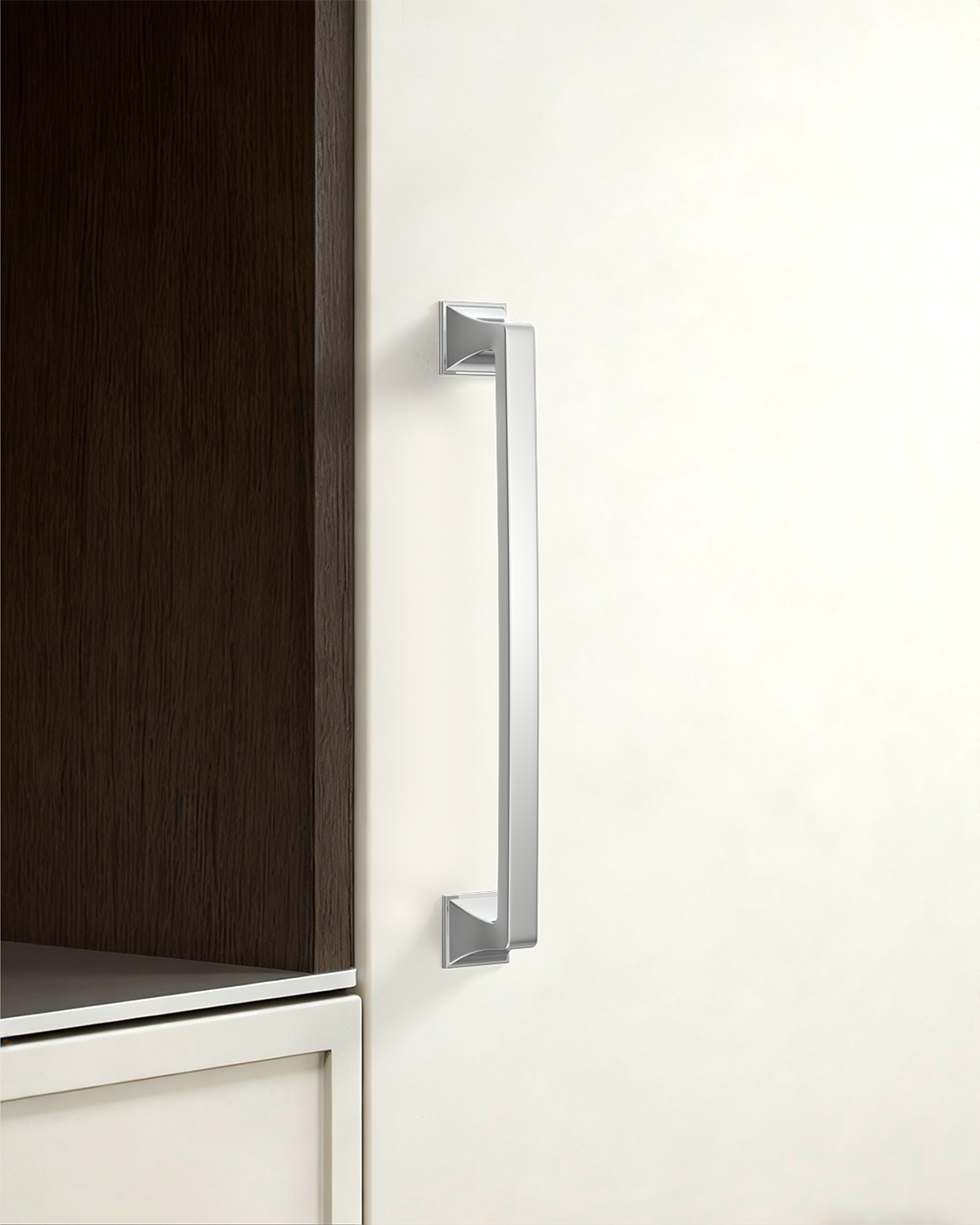 DESIGN2461 Matte Black Solid Metal Transitional Arch Pull for Kitchen & Bath | 3-3/4" Cabinet Handles