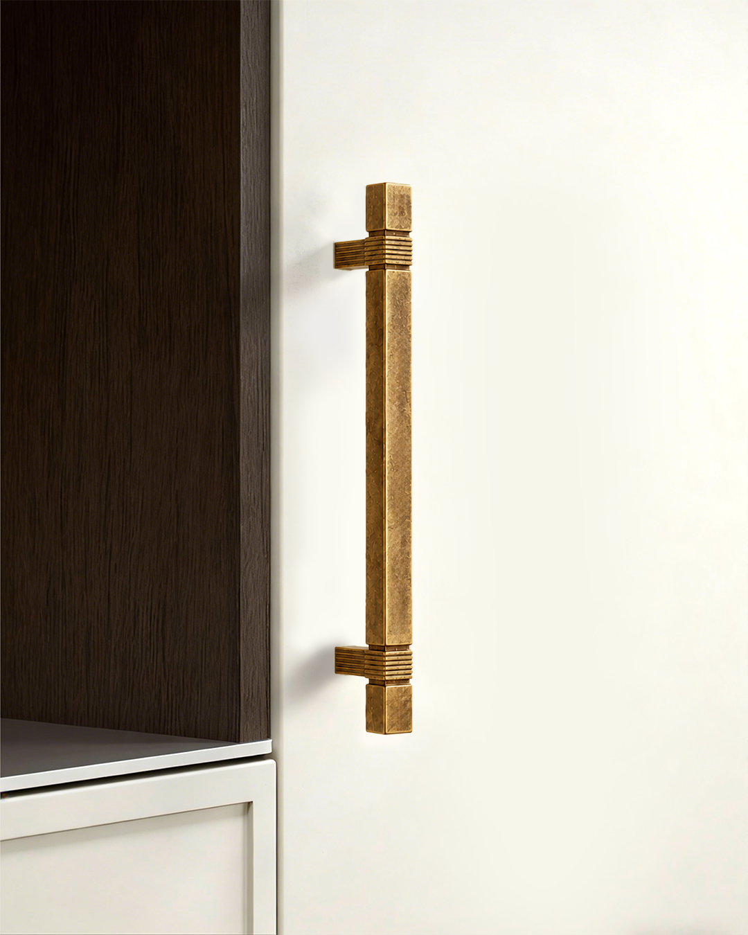 DESIGN3909 Modern Fluted Square Bar Cabinet Pulls