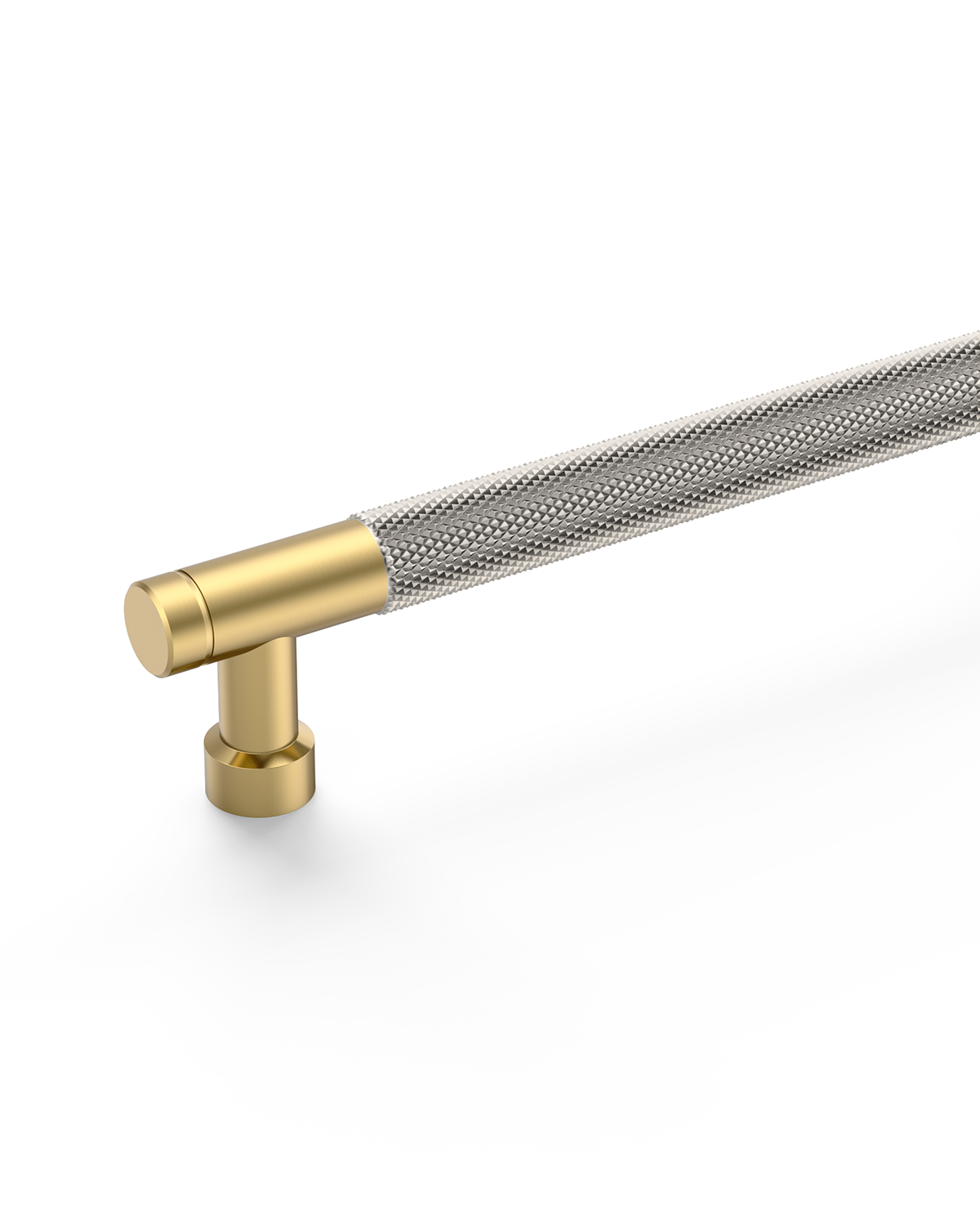DESIGN4483 Champagne Bronze Knurled Cabinet Handles - Heavy-Duty Modern Drawer Pulls (5")