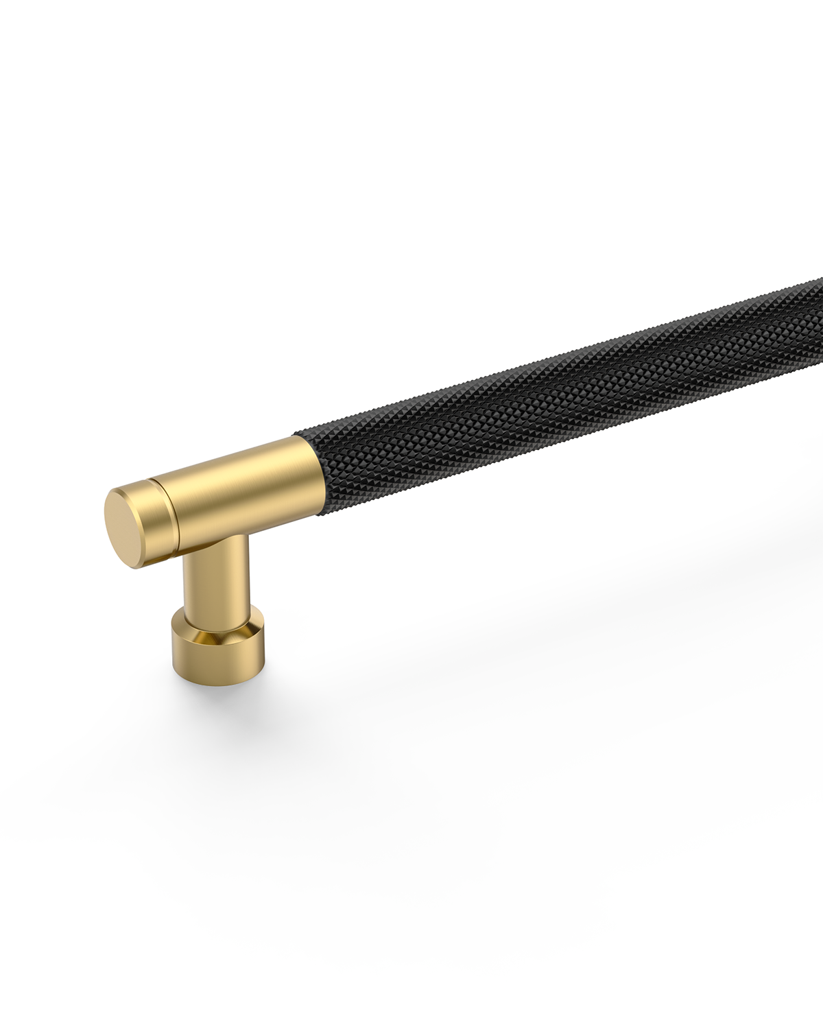 DESIGN4483 Champagne Bronze Knurled Cabinet Handles - Heavy-Duty Modern Drawer Pulls (5")