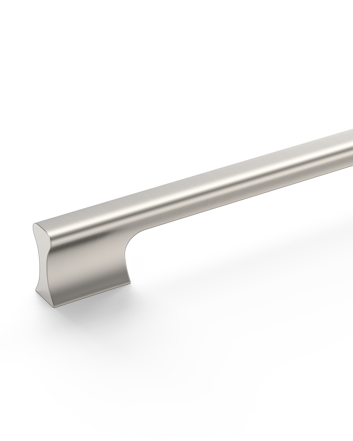 Design4504 Matte Black Solid Metal Concave Bar Pull for Modern Kitchens (5" Hole Center)