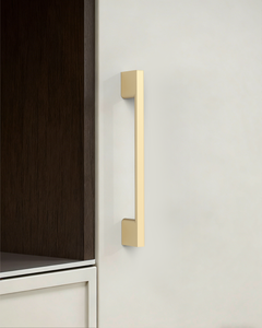 DESIGN2008 Slim Rectangular Handles for Flat Panel & Shaker Cabinets | 5" Pulls, Matte Black