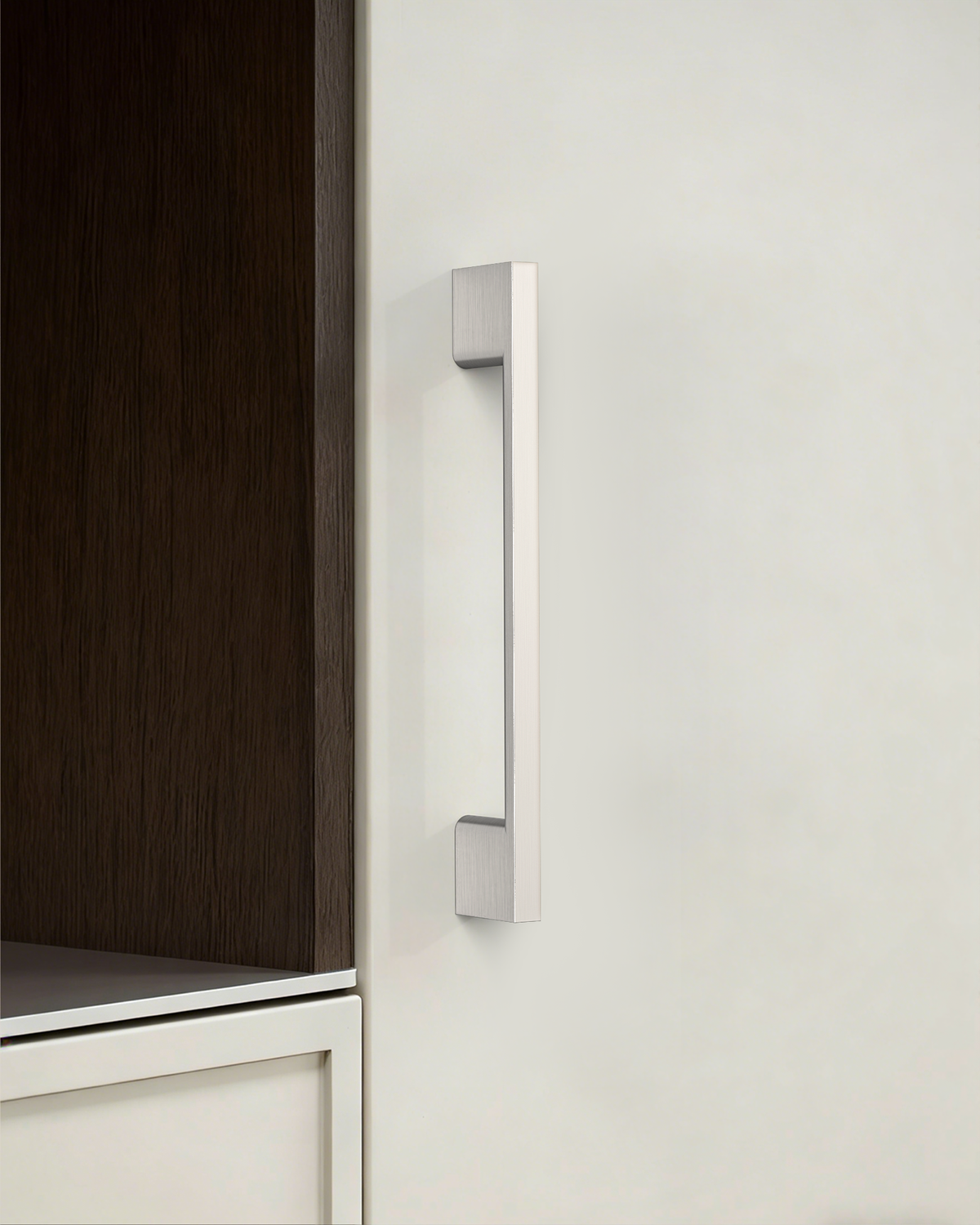 DESIGN2008 Slim Rectangular Handles for Flat Panel & Shaker Cabinets | 5" Pulls, Matte Black