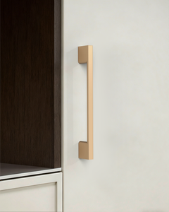 DESIGN2008 Slim Rectangular Handles for Flat Panel & Shaker Cabinets | 5" Pulls, Matte Black