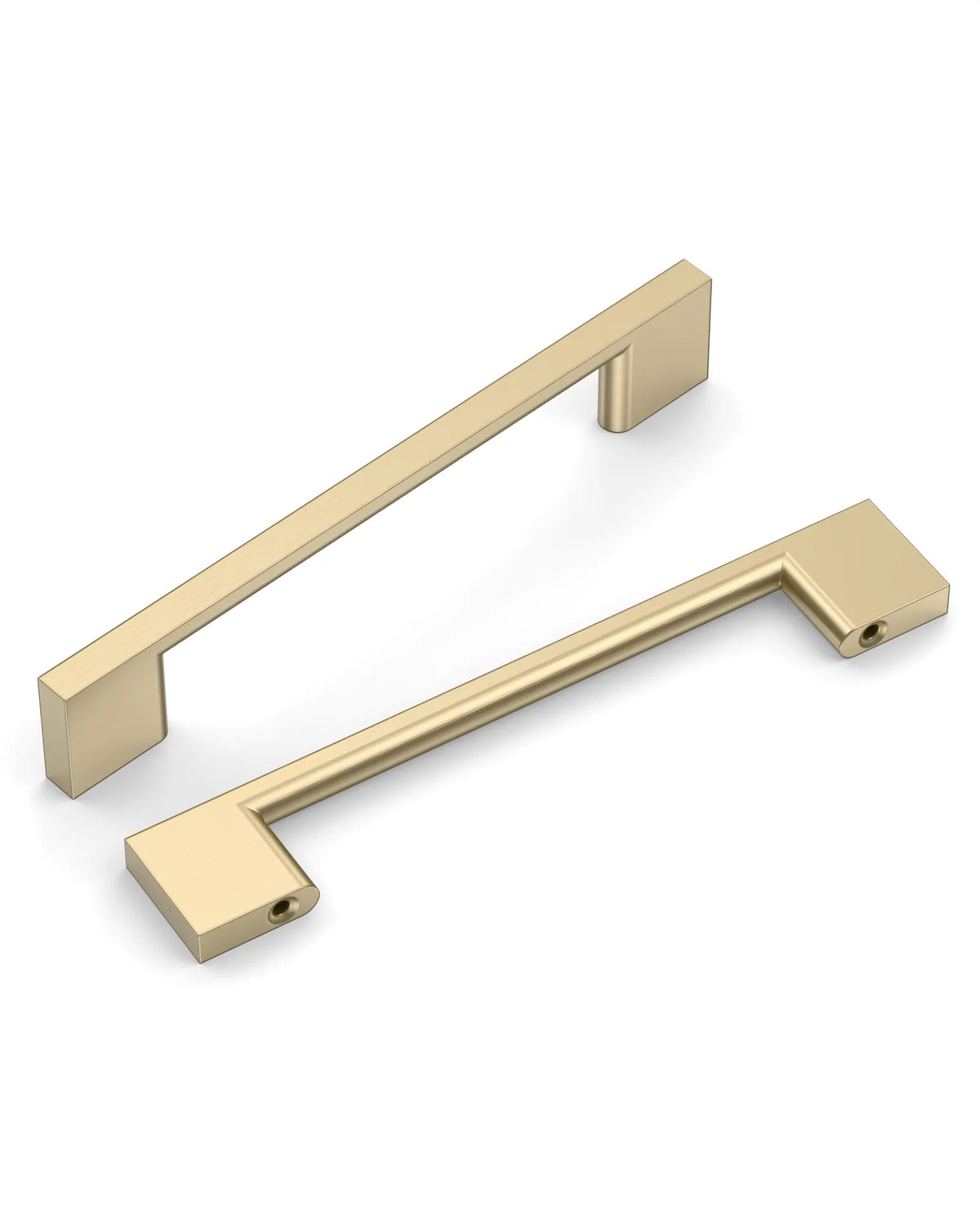 DESIGN2008 Slim Rectangular Handles for Flat Panel & Shaker Cabinets | 5" Pulls, Matte Black
