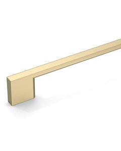DESIGN2008 Slim Rectangular Handles for Flat Panel & Shaker Cabinets | 5" Pulls, Matte Black
