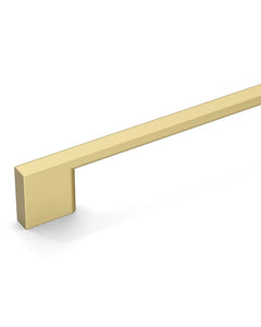 DESIGN2008 Slim Rectangular Handles for Flat Panel & Shaker Cabinets | 5" Pulls, Matte Black