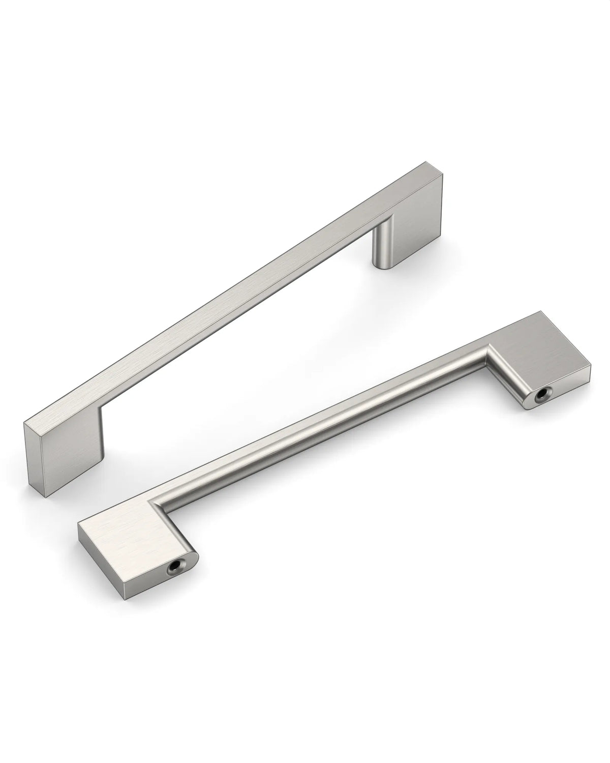 DESIGN2008 Slim Rectangular Handles for Flat Panel & Shaker Cabinets | 5" Pulls, Matte Black