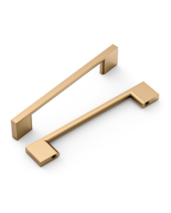 DESIGN2008 Slim Rectangular Handles for Flat Panel & Shaker Cabinets | 5" Pulls, Matte Black