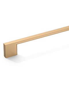 DESIGN2008 Slim Rectangular Handles for Flat Panel & Shaker Cabinets | 5" Pulls, Matte Black