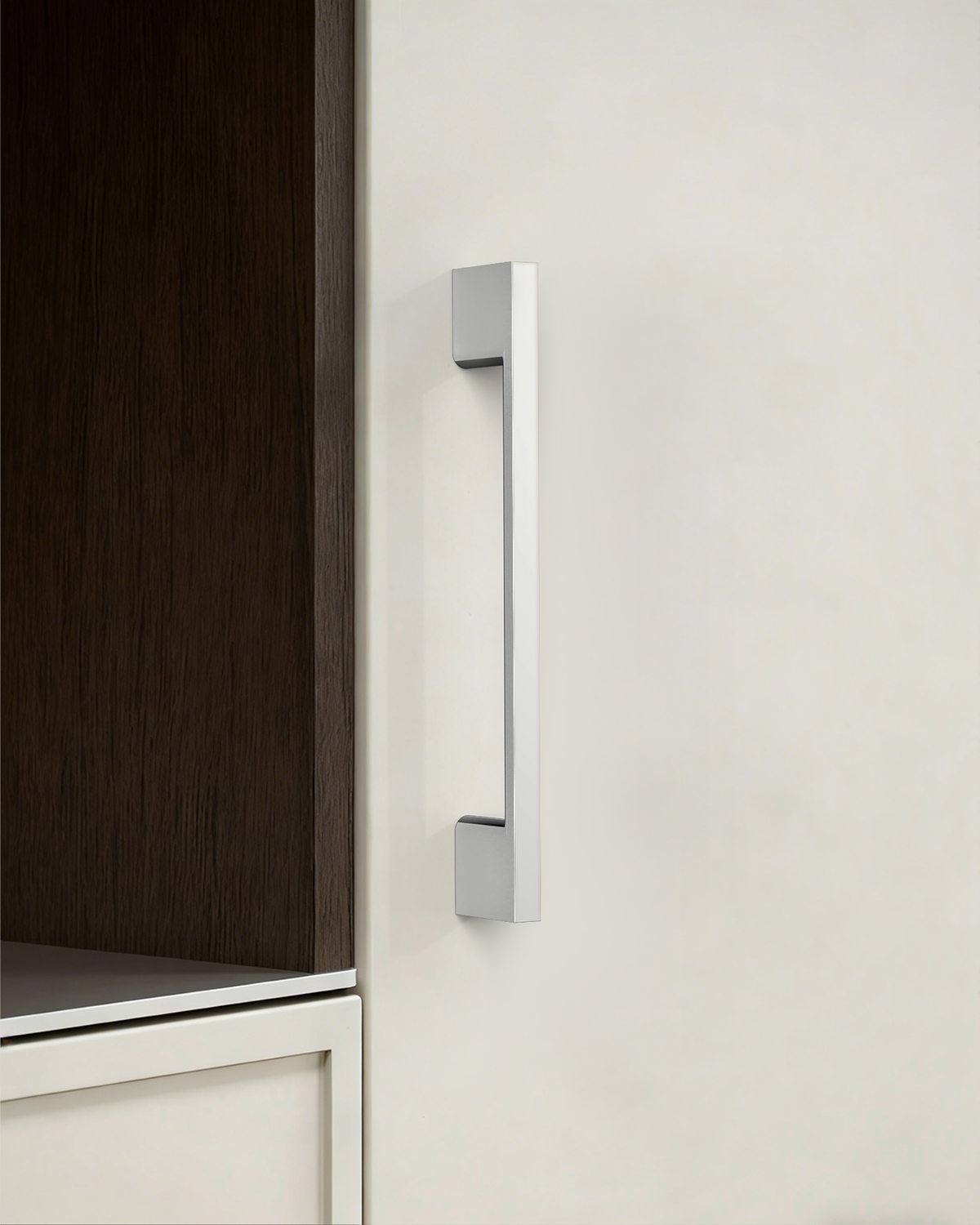 DESIGN2008 Slim Rectangular Handles for Flat Panel & Shaker Cabinets | 5" Pulls, Matte Black