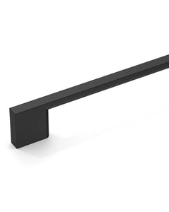 DESIGN2008 Slim Rectangular Handles for Flat Panel & Shaker Cabinets | 5" Pulls, Matte Black