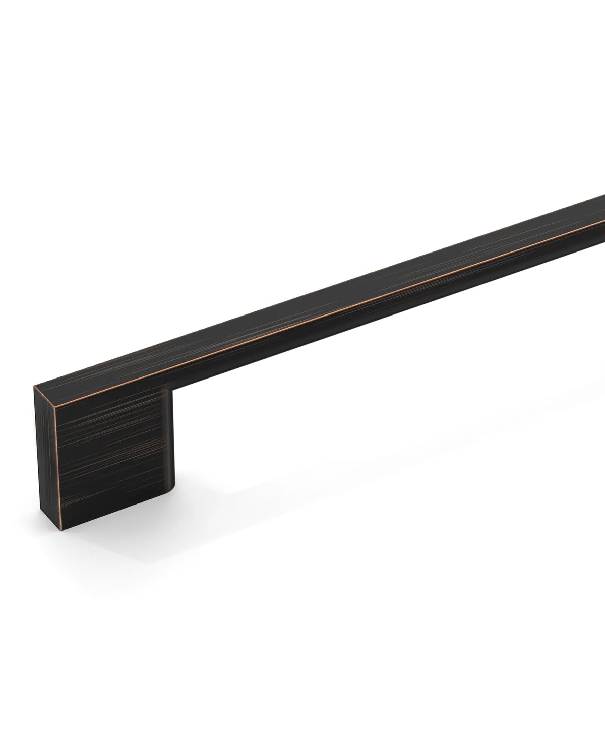 DESIGN2008 Slim Rectangular Handles for Flat Panel & Shaker Cabinets | 5" Pulls, Matte Black
