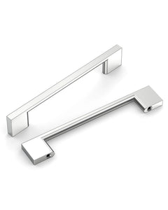 DESIGN2008 Slim Rectangular Handles for Flat Panel & Shaker Cabinets | 5" Pulls, Matte Black