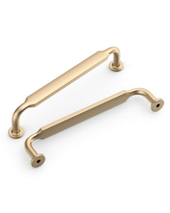 DESIGN2028 Matte Black Cabinet Pulls | Warm Minimalist Flat Handles, Heavy-Duty Feel, 5"
