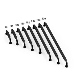 DESIGN2028 Matte Black Cabinet Pulls | Warm Minimalist Flat Handles, Heavy-Duty Feel, 5"