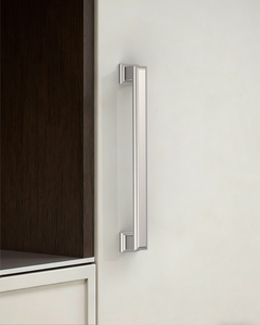 DESIGN2044 Heavy-Duty Transitional Handles for White Cabinets & Shaker Drawers | 3-3/4" Cabinet Pulls, Brushed Gold