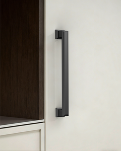 DESIGN2044 Heavy-Duty Transitional Handles for White Cabinets & Shaker Drawers | 3-3/4" Cabinet Pulls, Brushed Gold