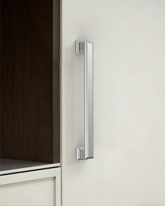 DESIGN2044 Heavy-Duty Transitional Handles for White Cabinets & Shaker Drawers | 3-3/4" Cabinet Pulls, Brushed Gold