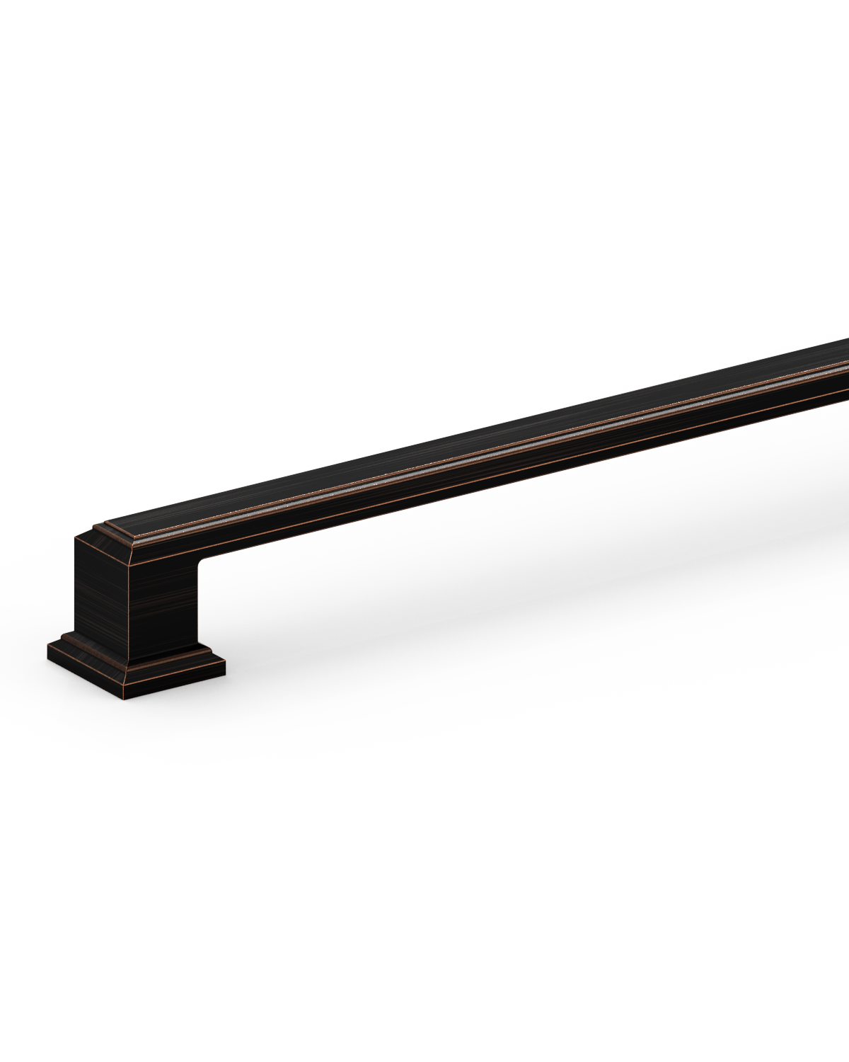 DESIGN2044 Heavy-Duty Transitional Handles for White Cabinets & Shaker Drawers | 3-3/4" Cabinet Pulls, Brushed Gold