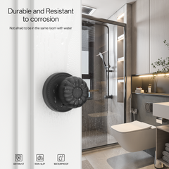 ZR12-211Z Brushed Gold Privacy Door Knobs – Solid Zinc Alloy Interior Knobs with Lock
