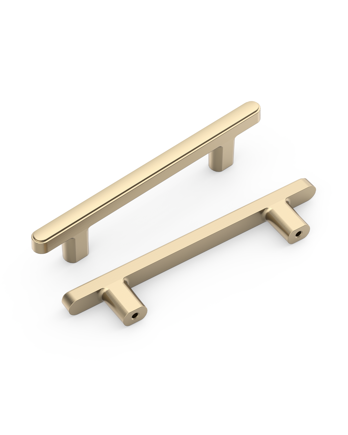 DESIGN2244 Soft Minimalist Flat Bar Cabinet Pulls